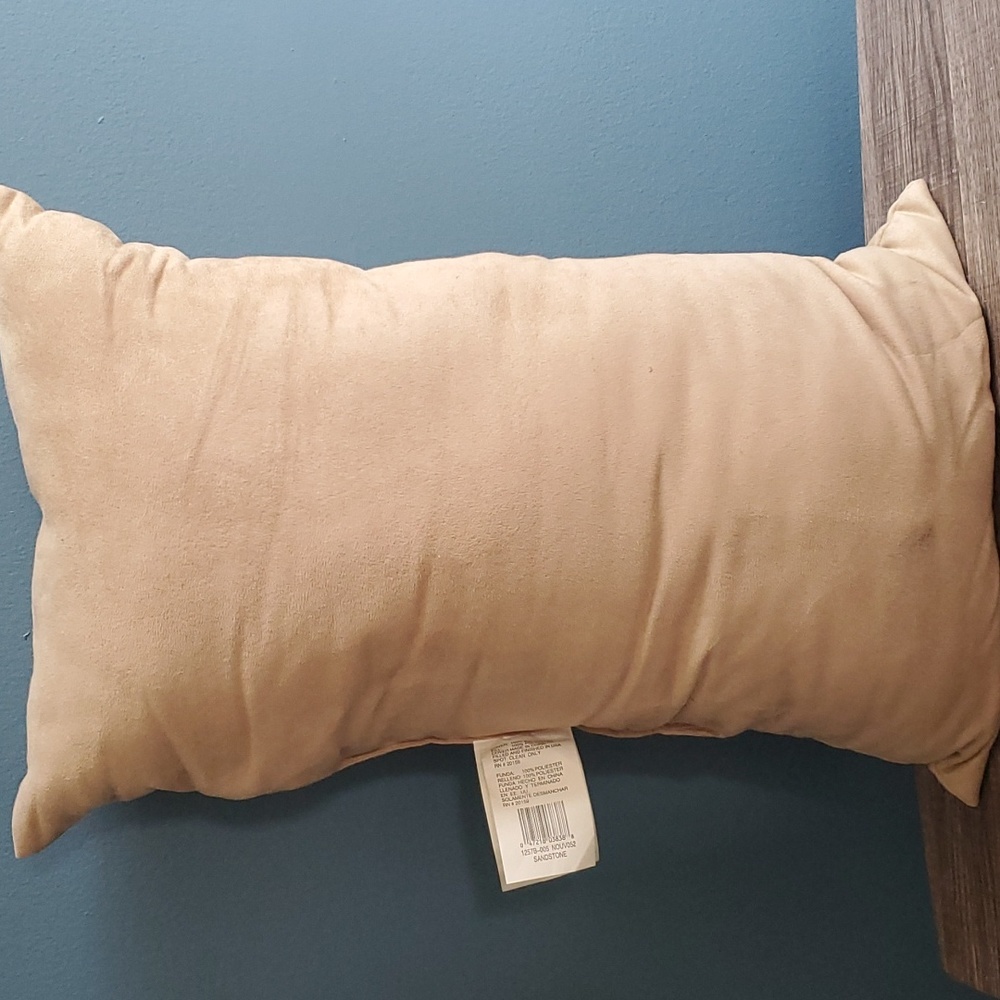Faux Suede Throw Pillow - Picture 2 of 4